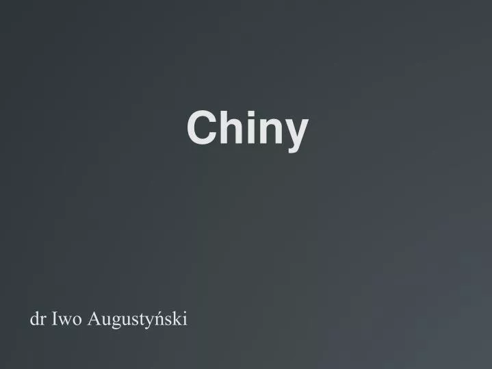 chiny