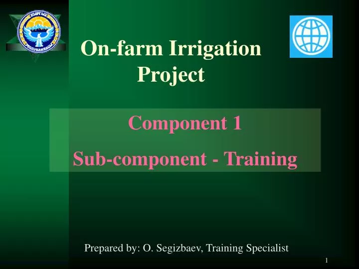 on farm irrigation project