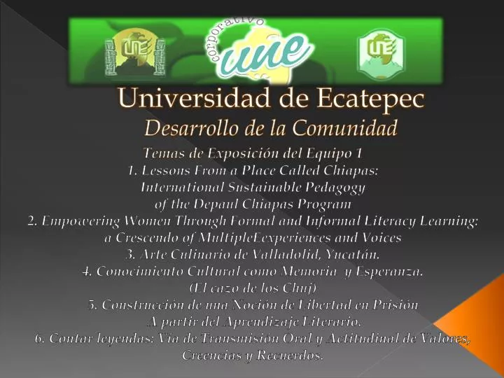 universidad de ecatepec desarrollo de la comunidad