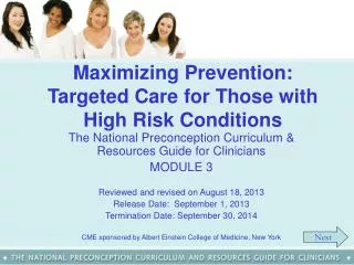 Maximizing Prevention: Targeted Care for Those with High Risk Conditions