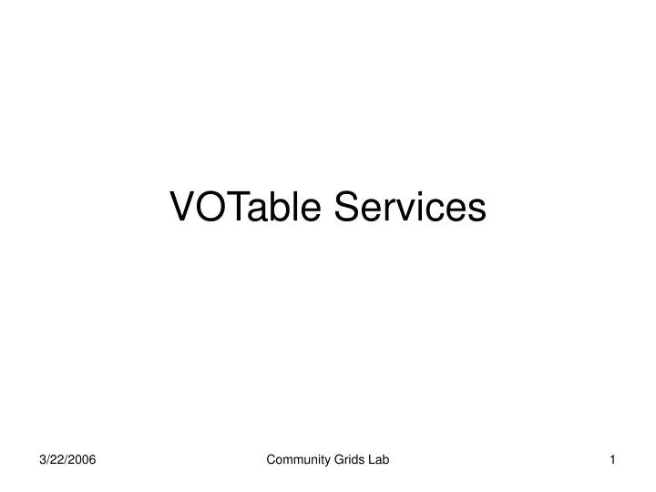 votable services