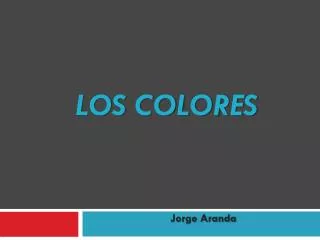 los colores