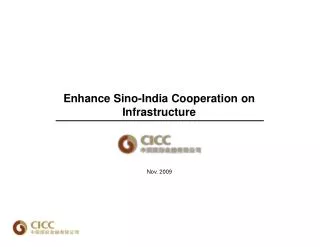 Enhance Sino-India Cooperation on Infrastructure