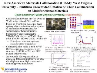 Collaboration between Physics Depts of WVU in the US and PUC in Chile