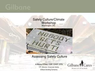 Safety Culture/Climate Workshop Washington, DC.