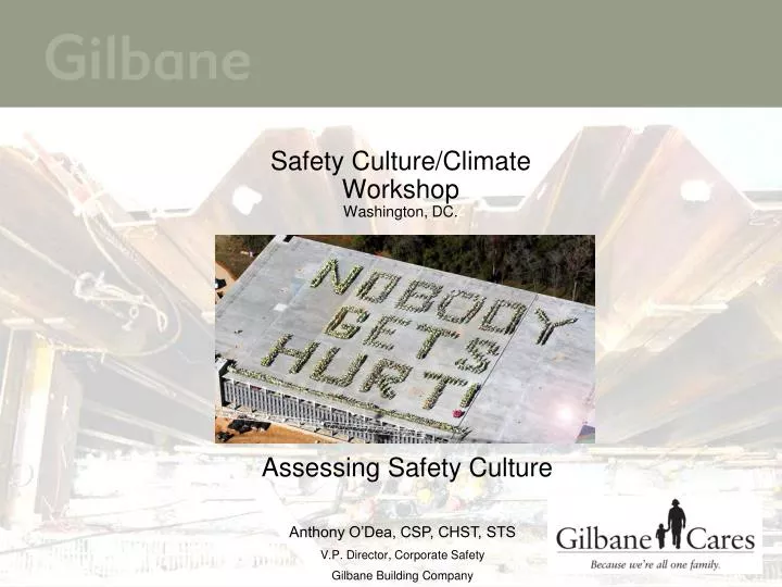 safety culture climate workshop washington dc