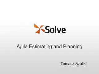 agile estimating and planning