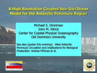 A High Resolution Coupled Sea-Ice/Ocean Model for the Antarctic Peninsula Region