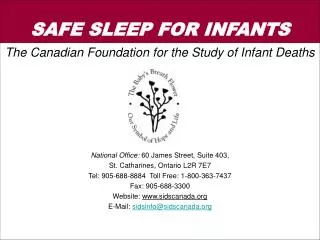 SAFE SLEEP FOR INFANTS