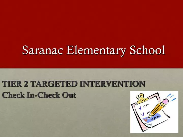 saranac elementary school