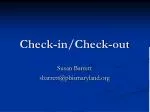 Check-in/Check-out - slide 1