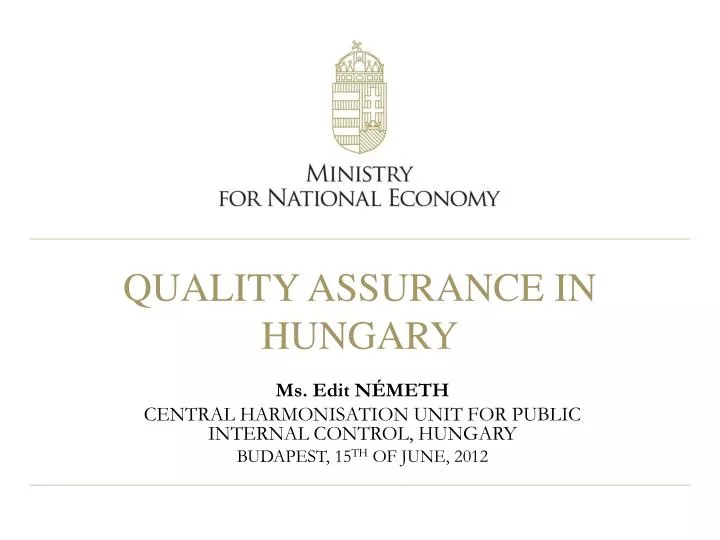 quality assurance in hungary