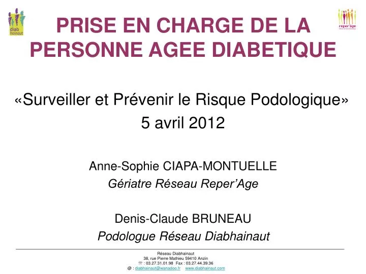 prise en charge de la personne agee diabetique