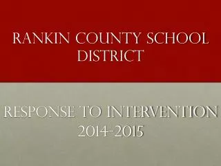 Rankin county school district