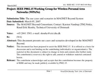 Project: IEEE P802.15 Working Group for Wireless Personal Area Networks (WPANs)