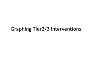 Graphing Tier2/3 Interventions