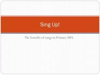 Sing Up!