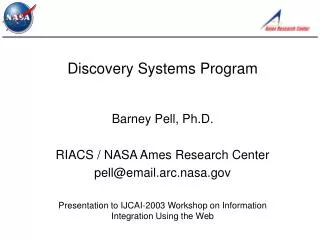 Discovery Systems Program