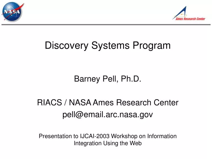 discovery systems program