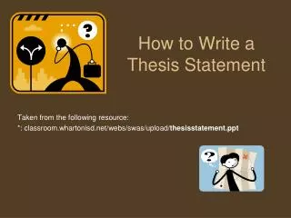 how to write a thesis statement