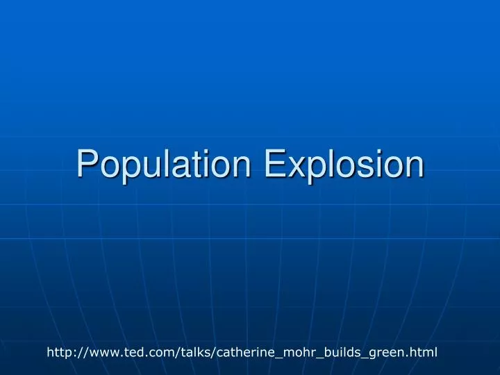 population explosion