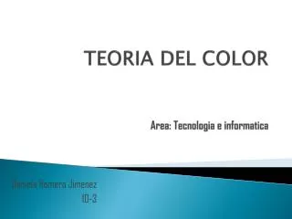 teoria del color area tecnologia e informatica