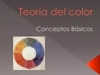 teor a del color