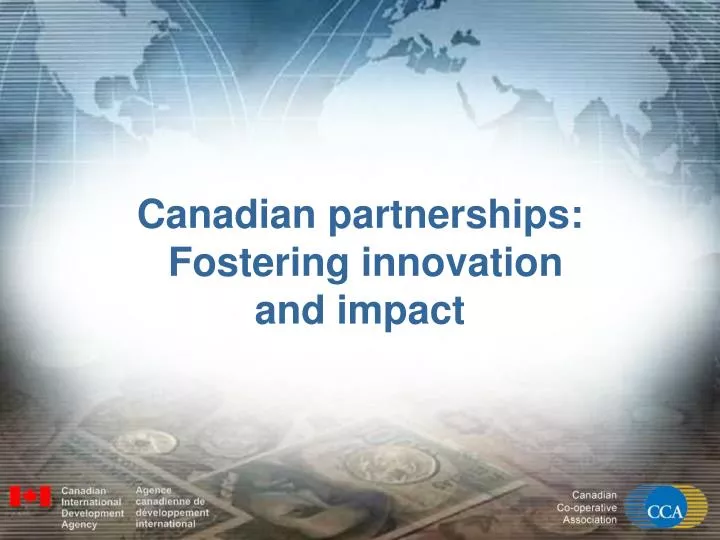 canadian partnerships fostering innovation and impact