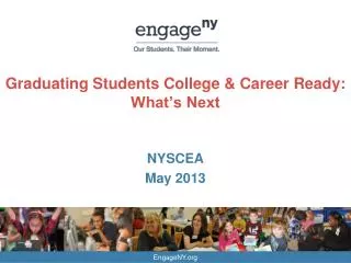 Graduating Students College &amp; Career Ready: What’s Next