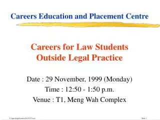 Careers Education and Placement Centre