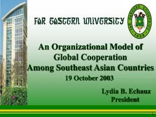An Organizational Model of Global Cooperation Among Southeast Asian Countries