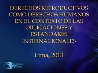 INDICADORES BASICOS DE SALUD DE AMERICA LATINA Y EL CARIBE (2010)