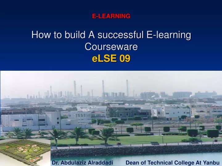 e learning how to build a successful e learning courseware else 09