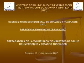 minister io de salud p blica y bienestar social instituto nacional de ablaci n y trasplante inat