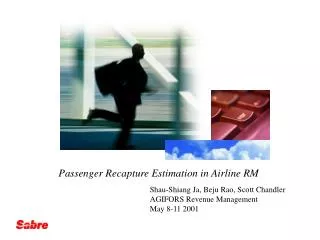 Passenger Recapture Estimation in Airline RM