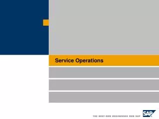 Service Operations