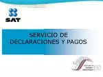 SERVICIO DE DECLARACIONES Y PAGOS - slide 1