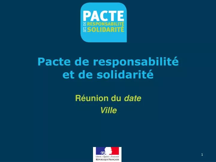 pacte de responsabilit et de solidarit
