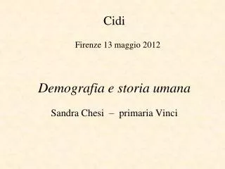 cidi firenze 13 maggio 2012