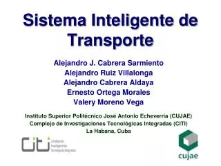 sistema inteligente de transporte