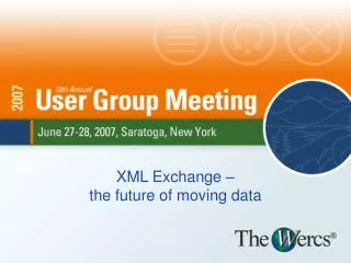 XML Exchange – the future of moving data