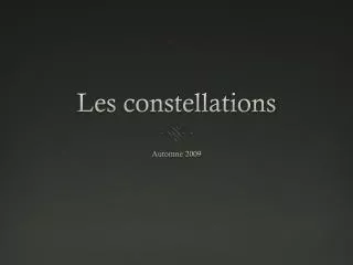 les constellations