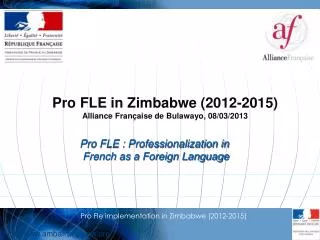 Pro Fle implementation in Zimbabwe (2012-2015)