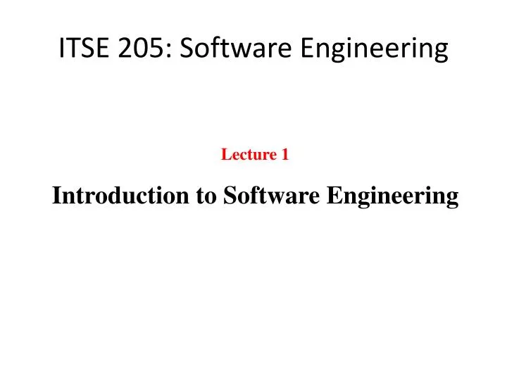itse 205 software engineering