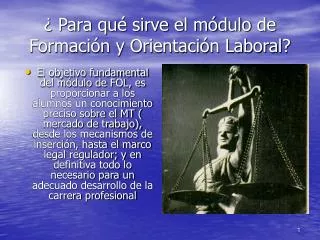para qu sirve el m dulo de formaci n y orientaci n laboral