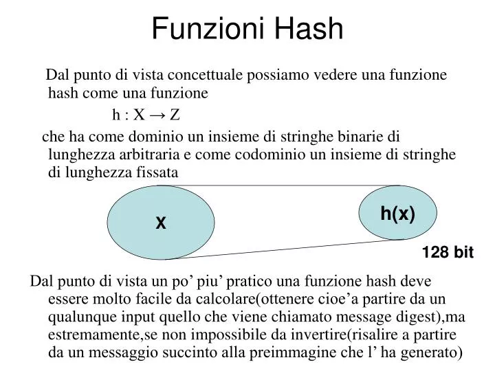 funzioni hash