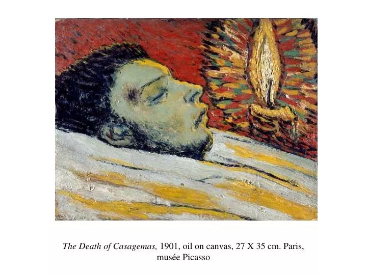 the death of casagemas 1901 oil on canvas 27 x 35 cm paris mus e picasso