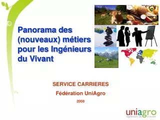 service carrieres f d ration uniagro 2008