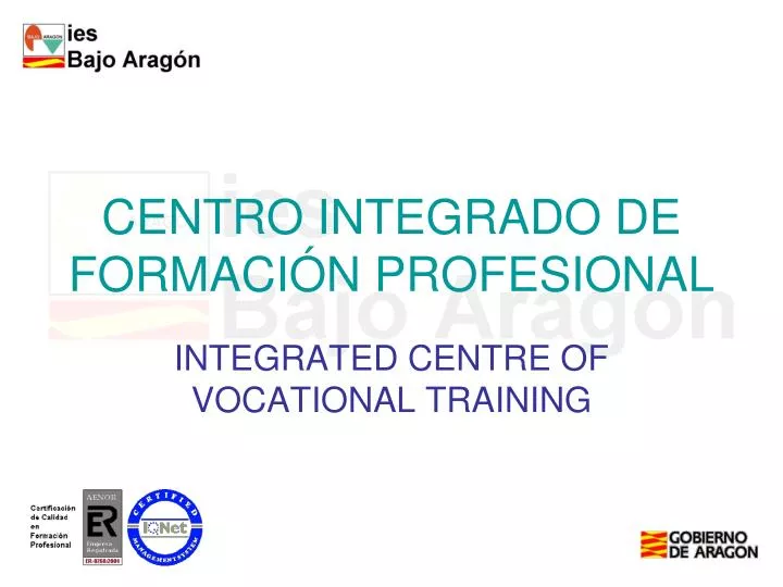 centro integrado de formaci n profesional