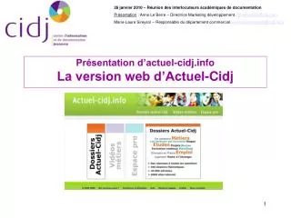 pr sentation d actuel cidj info la version web d actuel cidj